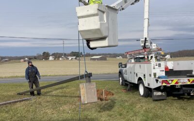Electrical Pole Replacement – Mount Airy, Maryland.