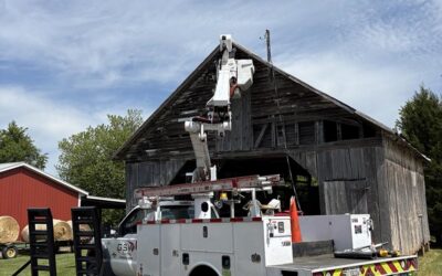 New 100amp Service Riser Installation on Barn – Derwood, Md